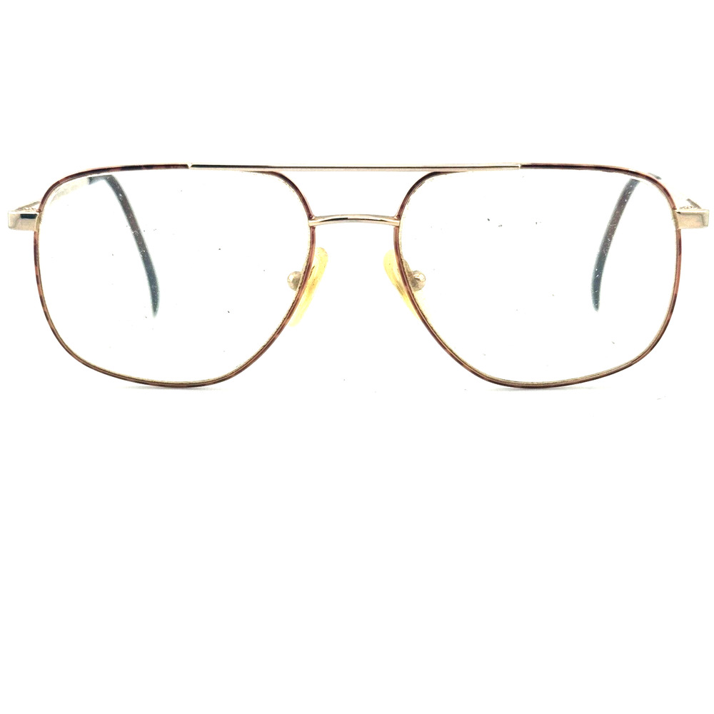 Vintage Monsieur Dan 054 gold Pilot Metal‎ Sunglasses Italy FRAMES ONLY H14338